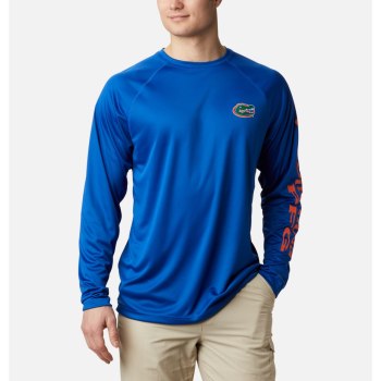 Columbia Collegiate PFG Terminal Tackle Long Sleeve - Florida, Sudaderas Naranjas Para Hombre | 0368